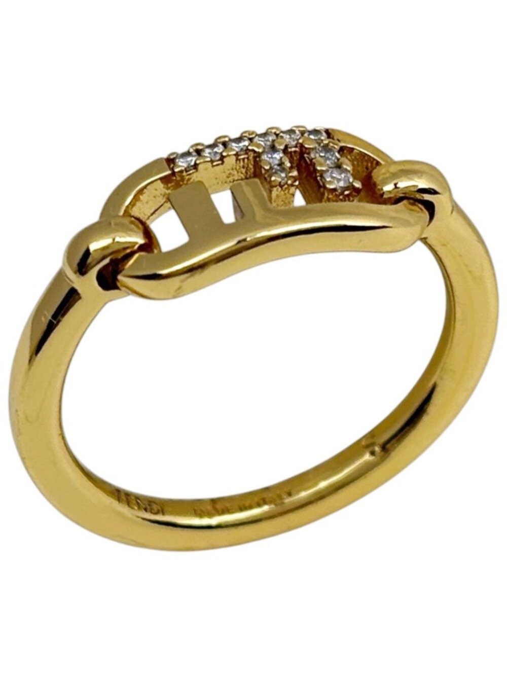 Fendi O'lock Ring Gold Plated